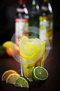 Caipirovska cocktail photo