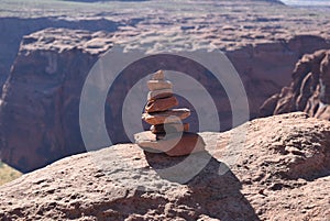 Cairn on the Edge of the Grand Canyon