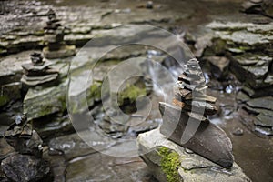 Cairns found in a creek at the IBM Glen in Endwell, NY