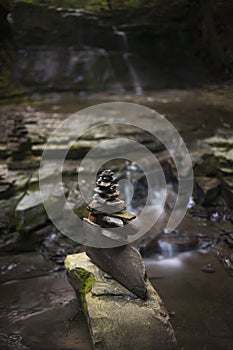 Cairns found in a creek at the IBM Glen in Endwell, NY