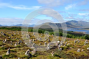 Cairns at Loch Loyne, Scotland