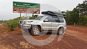 Cairns to Bramwell Roadhouse road sign