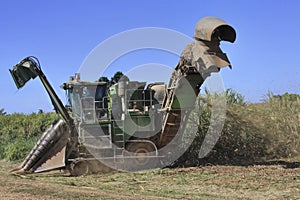 Cairns view of cane harvester