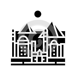 cairo ancient city glyph icon vector illustration