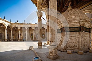 Cairo citadel the great mosque view sunset panorama egypt