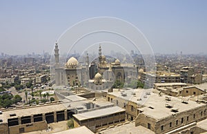 Cairo city and a big mosque