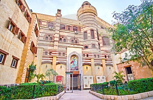 The entrance to the small museum on the territory of St George C