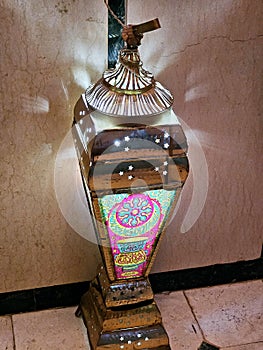 Cairo, Egypt, March 22 2024: Ramadan Lantern lamp or Fanous Ramadan as a festive celebration of the Islamic fasting days in