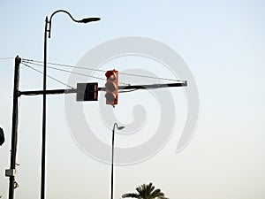 Cairo, Egypt, March 23 2023: Traffic signals in Egyptian streets, highway road car mobility and jam concept, streets of Cairo and