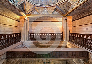 Interior of Nilometer building, an ancient Egyptian water measurement device