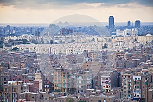 Cairo, Egypt, Sunset panorama