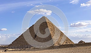 Cairo, Giza, Pyramid of Menkaure Mykerinos, Menkheres, Egypt.