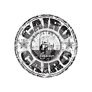 Cairo grunge rubber stamp