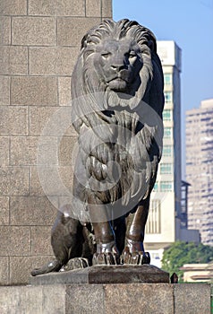 Cairo Kasr El Nile Lion Under Sunlight