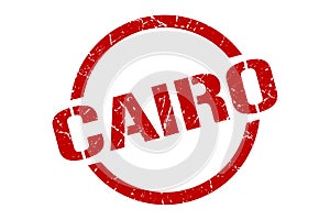 Cairo stamp. Cairo grunge round isolated sign.