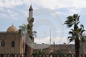 Cairo. View of the citadel (fortress of Saladin) in the city center.