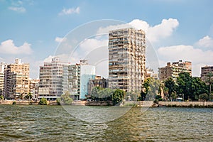 Cairo view from Nile river, Egypt