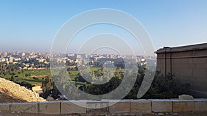 Cairo view from pyramids