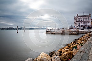 Cais das Colunas in Lisbon, Portugal