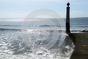 Cais das Colunas and the Tagus River in Lisbon