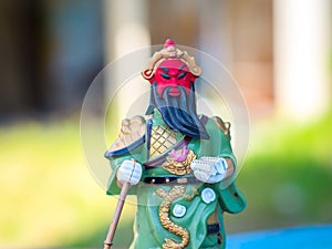 Caishen Statue ,god of wealth in China.