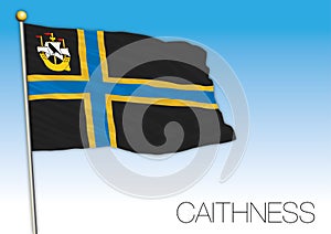 Caithness flag, United Kingdom, vector illustration