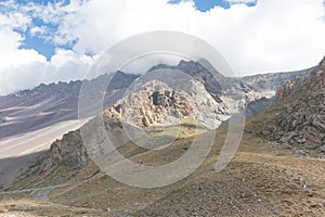 Cajon del Maipo. Maipo Canyon, a canyon located in the Andes. Ch