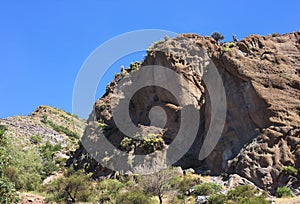 Cajon del Maipo -rock formation - II - Chile