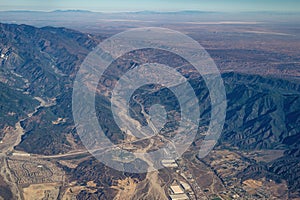 Cajon Pass and Interstate 15 in Southern California