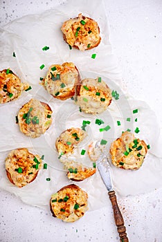 Cajun srimp toast..style hugge