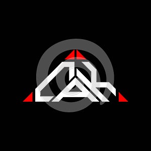 CAK letter logo creative design with vector graphic,