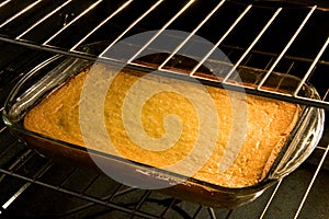 Corn Cake or Bread in Oven