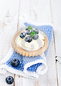 Cake with bilberries