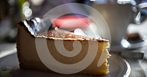cake in a cafe panorama