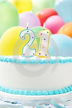 Cake Celebrating 21st Birthday
