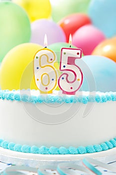 Cake Celebrating 65th Birthday