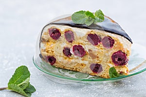 Cake with cherry