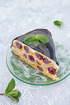 Cake with cherry