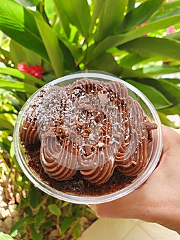 Cake chocolate coco pote