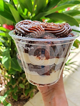 Cake chocolate coco pote