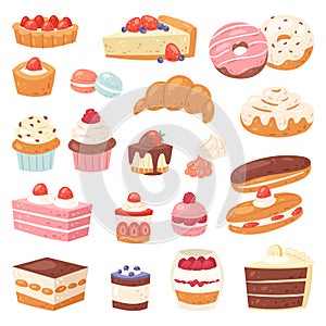 Cake chocolate confectionery cupcake and sweet confection dessert with caked candies illustration confected donut with photo