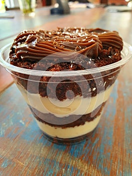Cake chocolate pote
