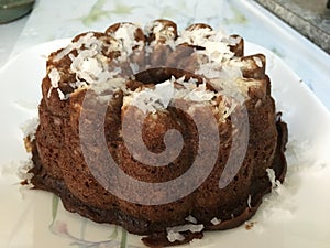 Cake with Coconut topping