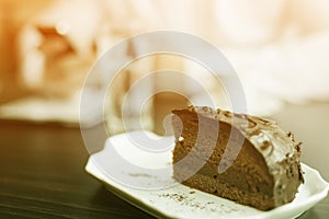 Cake and Coffee on table