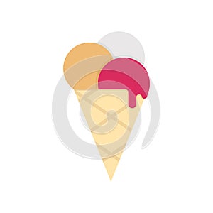 Cake cone  Line Style vector icon which can easily modify or edit