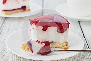 Cake dessert with jelly