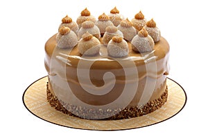 Cake with dulce de leche