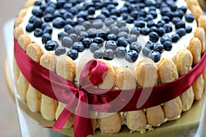 Cake with fruits