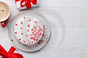 Cake with Heart Decor: Sweet Treat for Celebrations
