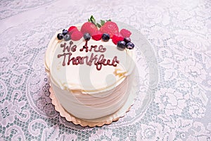 A cake just to say thanks